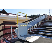 adjustable hydraulic inclined platform wheelchair lift for outdoor